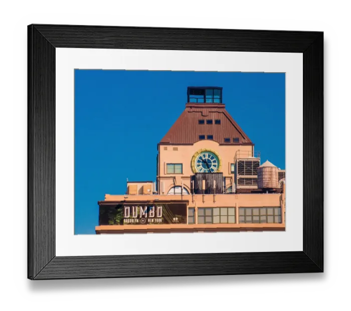Framed Print : New York City, DUMBO area in Brooklyn Framed Print : New York City, DUMBO area in Brooklyn