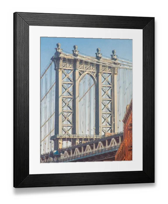 Framed Print : New York, Manhattan Bridge Framed Print : New York, Manhattan Bridge