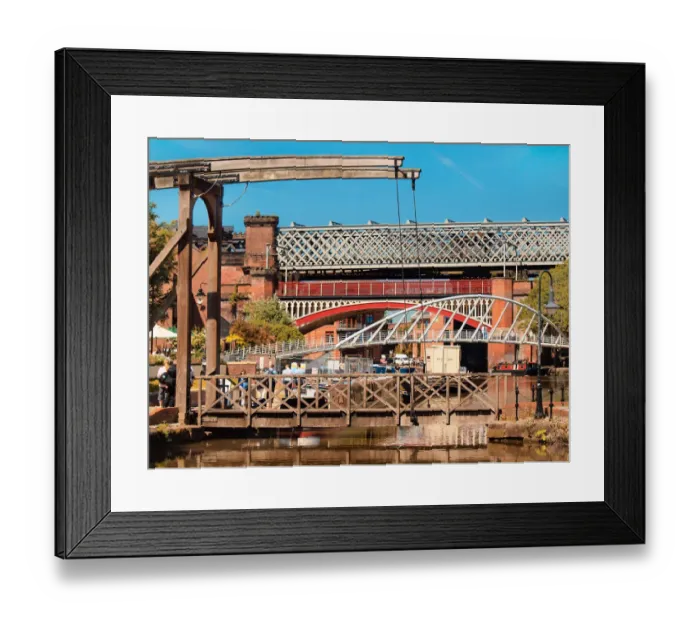 Framed Print : Manchester, Rochdale Canal in Castlefield Framed Print : Manchester, Rochdale Canal in Castlefield