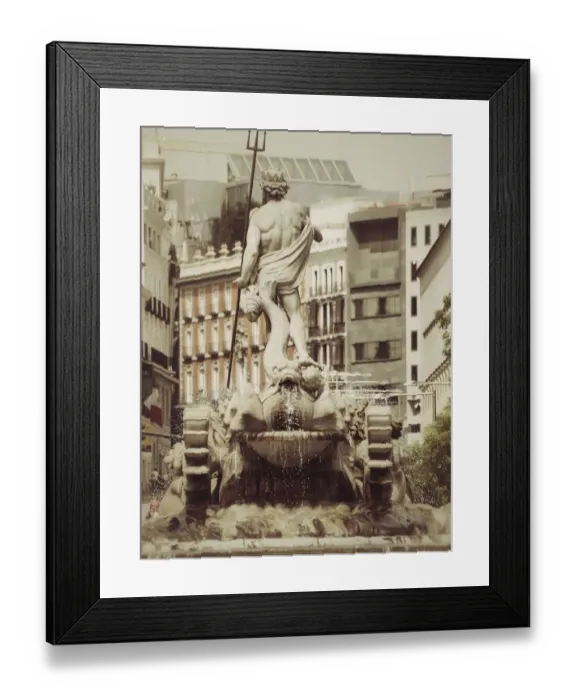 Framed Print : Madrid, Fountain of Neptune Framed Print : Madrid, Fountain of Neptune