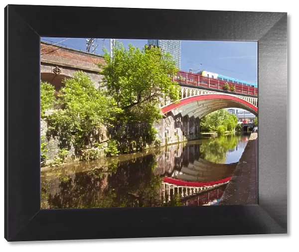 Manchester, a bridge over Rochdale Canal