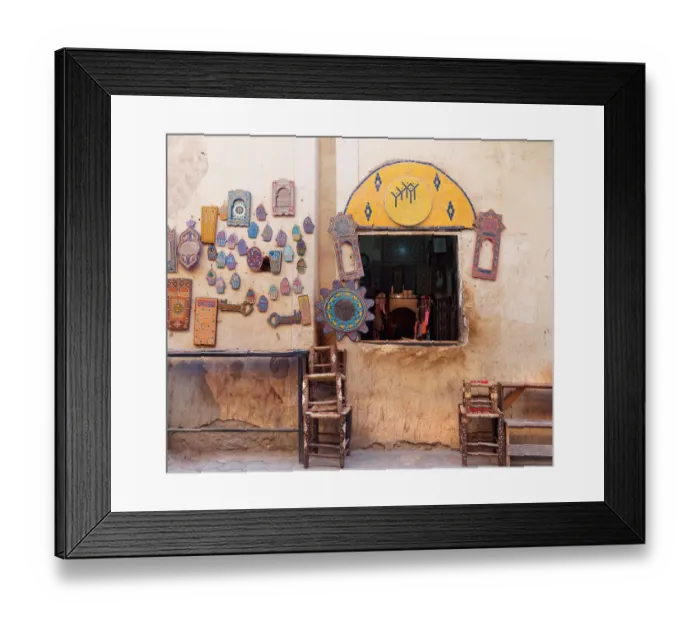 Framed Print : A street in the Souk of Marrakech