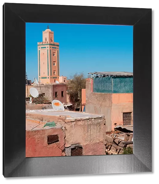 Ben Youssef mosque and cityscape, Marrakech