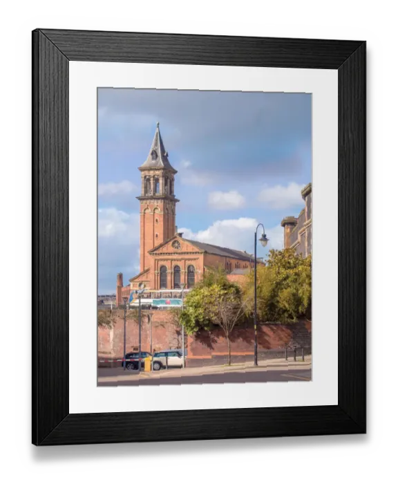 Framed Print : Castlefield area and the Congregational church Framed Print : Castlefield area and the Congregational church