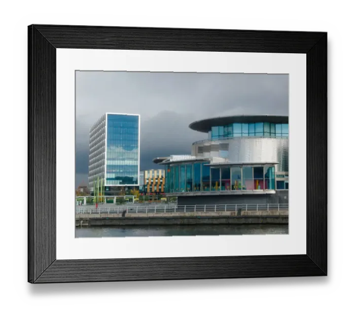 Framed Print : Cityscape in Salford Quays, Manchester Framed Print : Cityscape in Salford Quays, Manchester