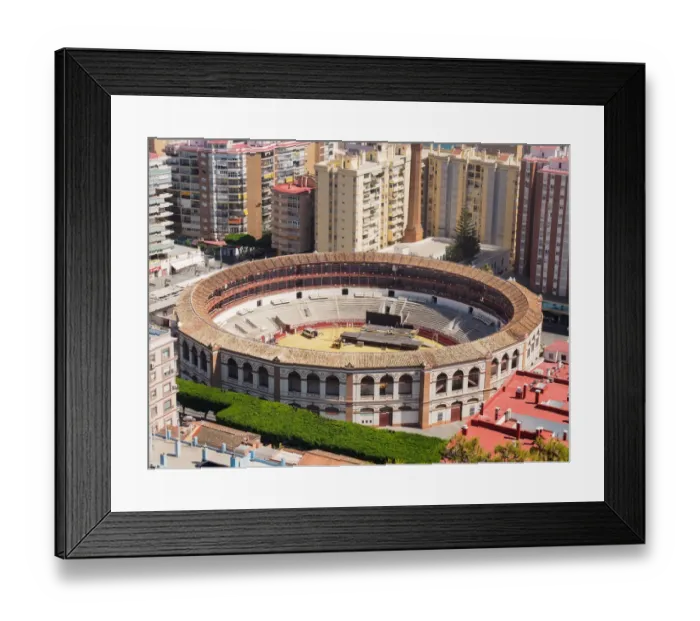Framed Print : Plaza de toros de Malaga -bullring of La Malagueta Framed Print : Plaza de toros de Malaga -bullring of La Malagueta