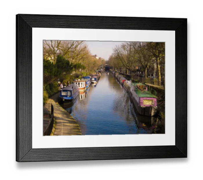 Framed Print : A canal view in Little Venice