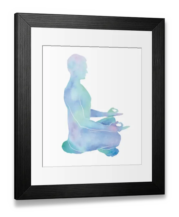 Framed Print : Lung Purification Yoga Pose Meditation Framed Print : Lung Purification Yoga Pose Meditation