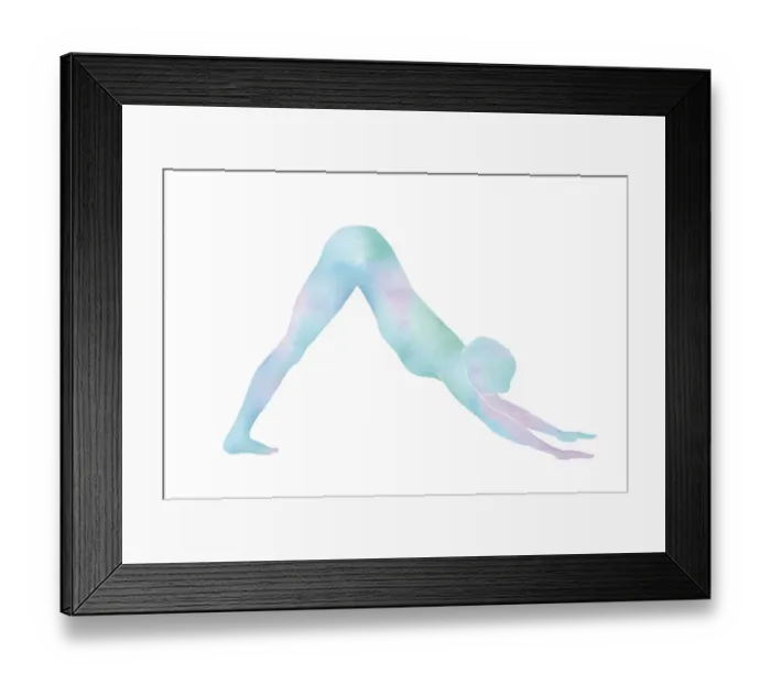 Framed Print : Sun Salutation Yoga Pose Illustration Ayurveda Framed Print : Sun Salutation Yoga Pose Illustration Ayurveda
