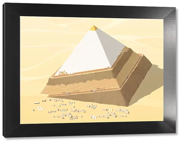 Pyramid. artwork, colour, digital illustration