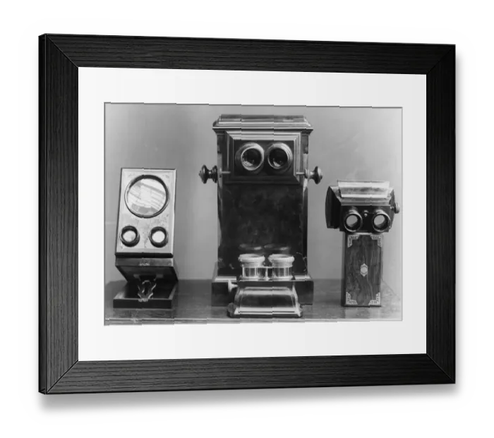 Framed Print : Stereo Viewers Framed Print : Stereo Viewers