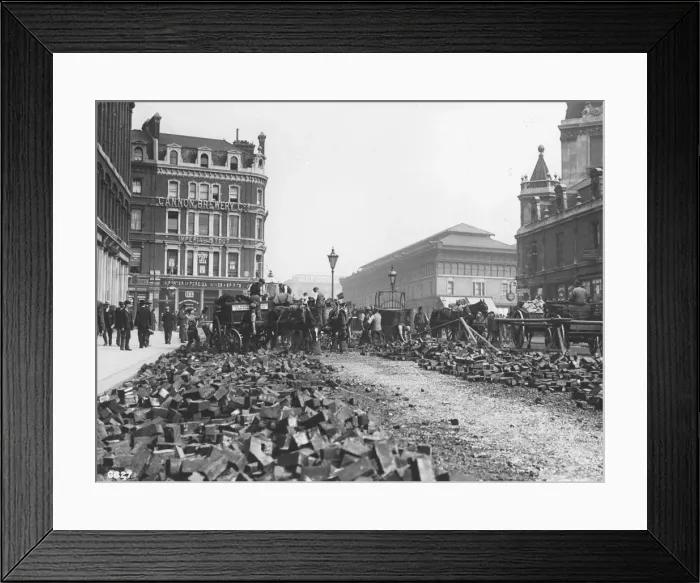 Framed Print : Road Repairs