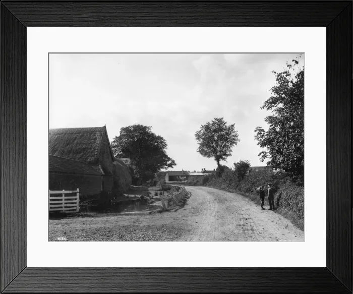 Framed Print : Farmyard Lane Framed Print : Farmyard Lane