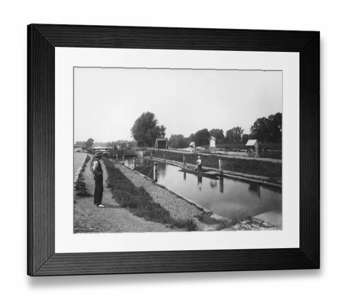 Framed Print : Mousley Lock Framed Print : Mousley Lock