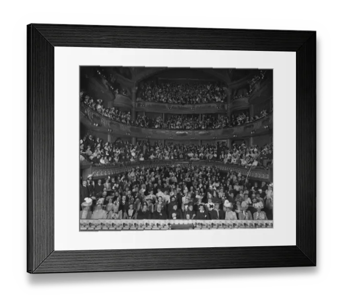 Framed Print : Matinee Audience Framed Print : Matinee Audience
