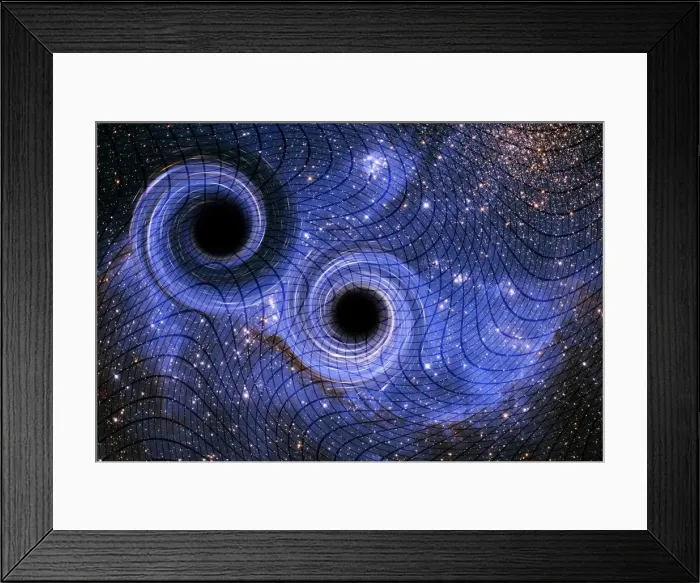 Framed Print : Black holes, illustration Framed Print : Black holes, illustration
