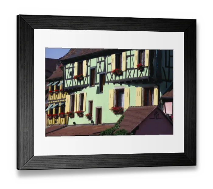 Framed Print : Exterior of Buildings in Krutenau, Colmar, Alsace, France Framed Print : Exterior of Buildings in Krutenau, Colmar, Alsace, France