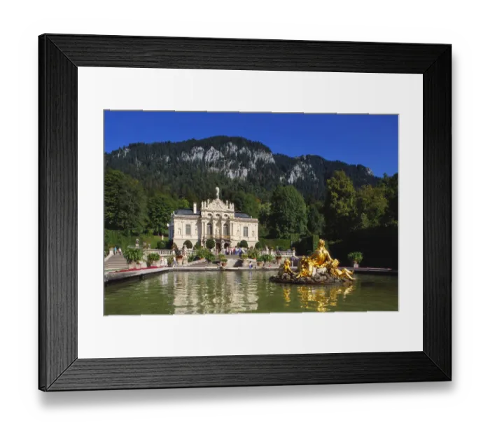 Framed Print : Linderhof Castle, Bavaria, Germany Framed Print : Linderhof Castle, Bavaria, Germany