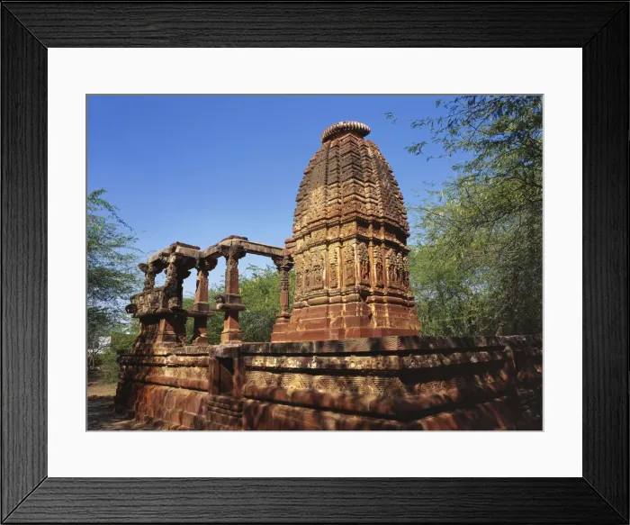 Framed Print : Ruins of an Ancient Surya Temple, Osian, Jodhpur, Rajasthan, India