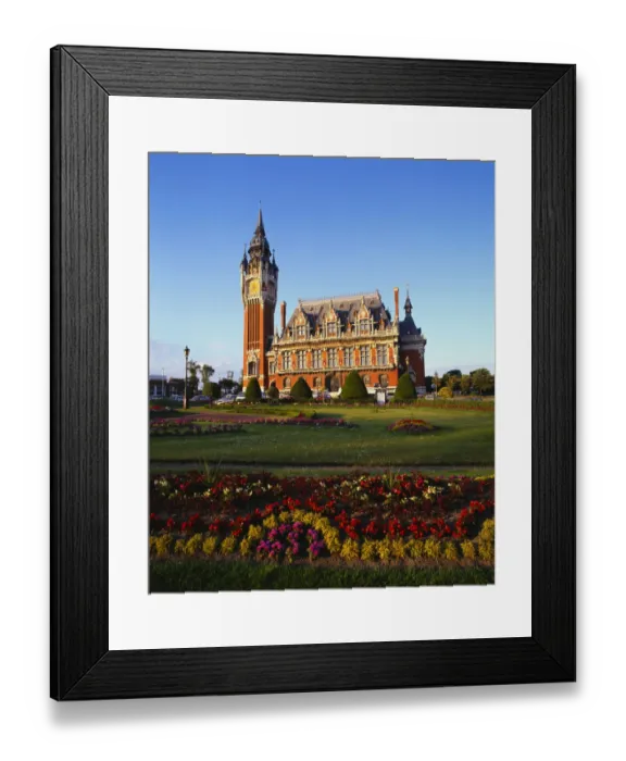 Framed Print : City Hall, Calais, Pas De Calais, Picardy, France Framed Print : City Hall, Calais, Pas De Calais, Picardy, France
