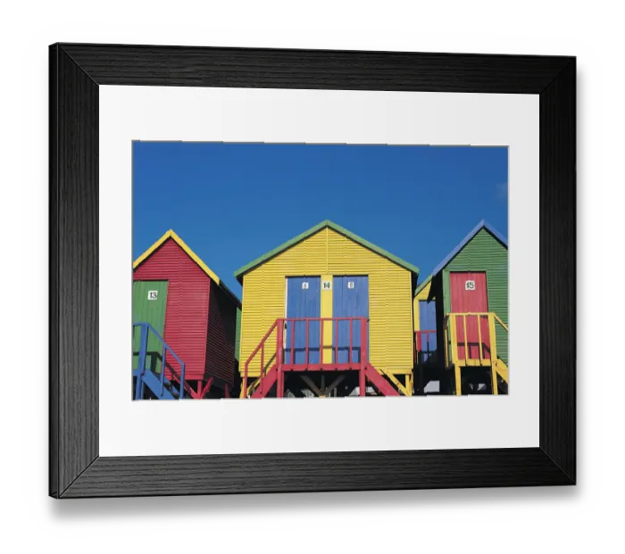 Framed Print : Beach Hut, St James, South Africa Framed Print : Beach Hut, St James, South Africa