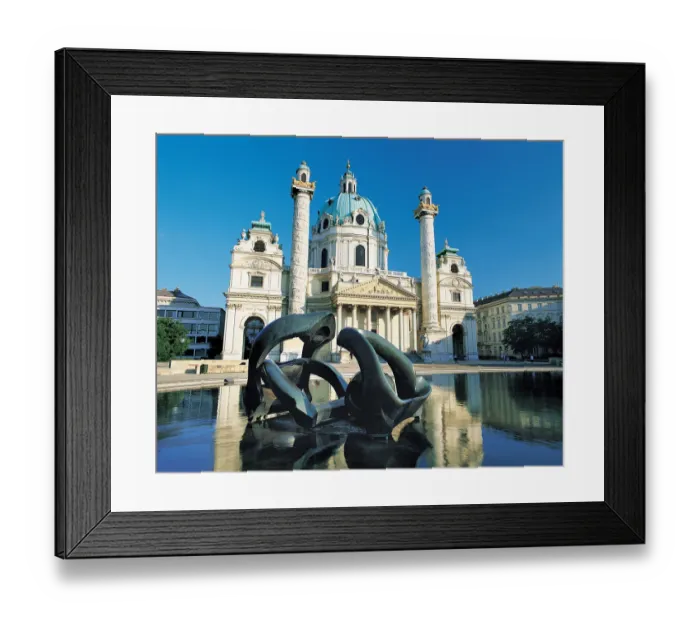 Framed Print : St Charles Church, Vienna, Austria Framed Print : St Charles Church, Vienna, Austria
