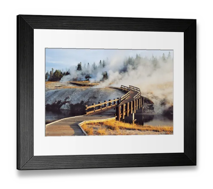 Framed Print : Upper Geyser Basin, Yellowstone National Park, Wyoming, USA Framed Print : Upper Geyser Basin, Yellowstone National Park, Wyoming, USA