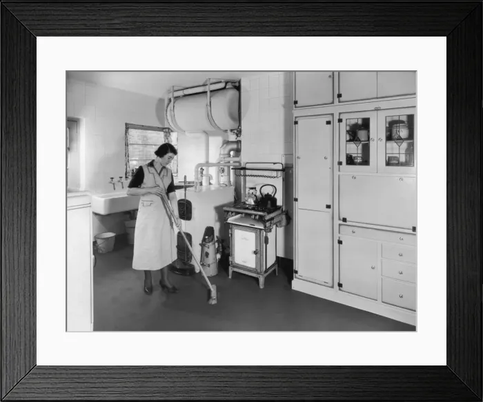 Framed Print : Domestic Scene Framed Print : Domestic Scene