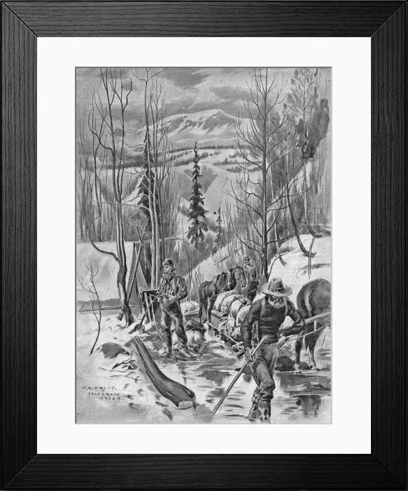 Framed Print : Gold Prospectors Framed Print : Gold Prospectors