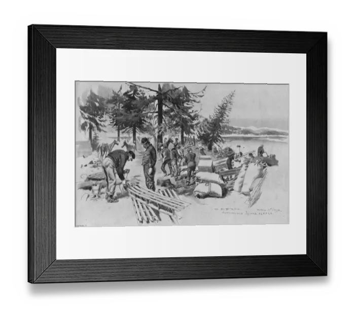 Framed Print : Heading For The Klondike Framed Print : Heading For The Klondike
