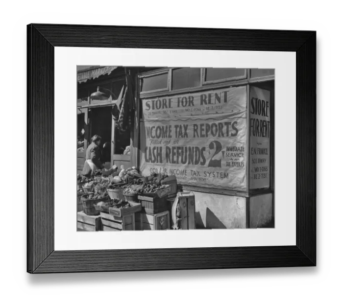 Framed Print : Store For Rent Framed Print : Store For Rent
