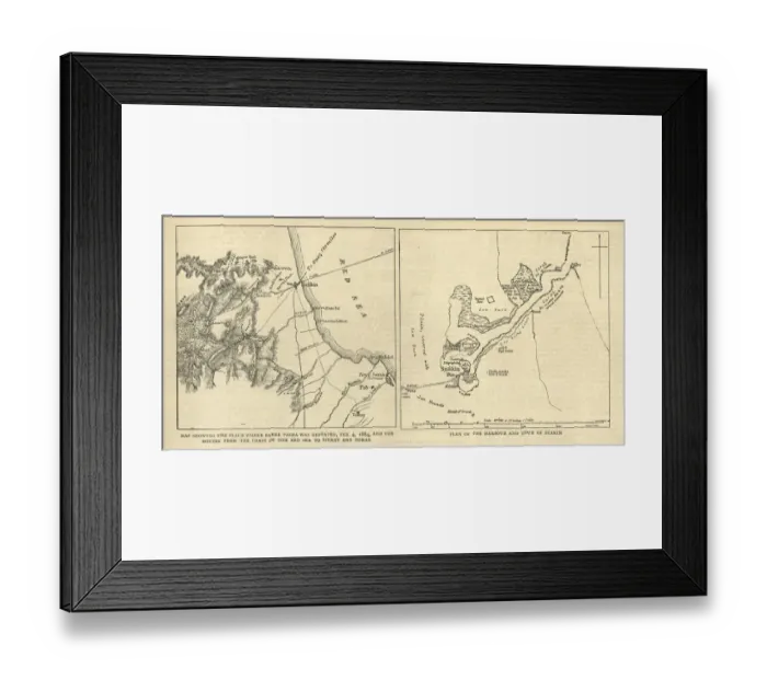 Framed Print : Map of the First Battle of Teb, and Suakim, 1884 Framed Print : Map of the First Battle of Teb, and Suakim, 1884