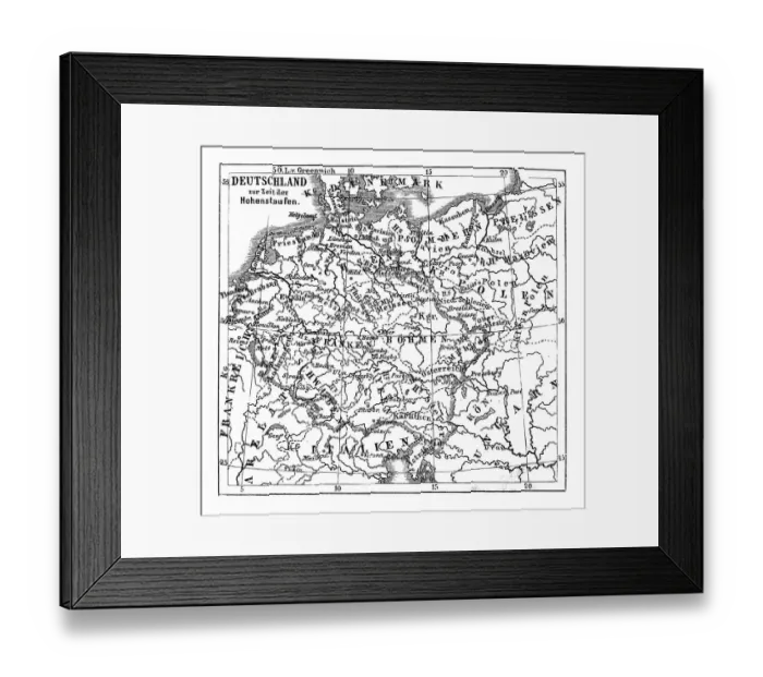 Framed Print : Germany at the time of the Staufer, also known as the House of Staufen, or of Hohenstaufen Framed Print : Germany at the time of the Staufer, also known as the House of Staufen, or of Hohenstaufen