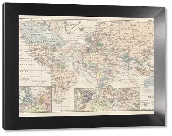 Map of World Traffic 1900