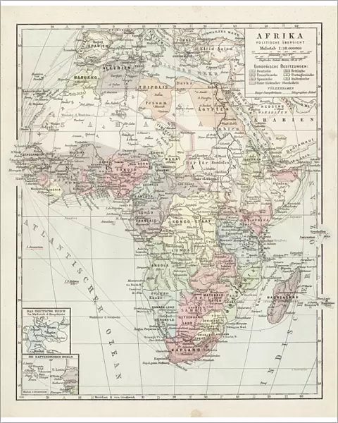 Map of Africa 1900