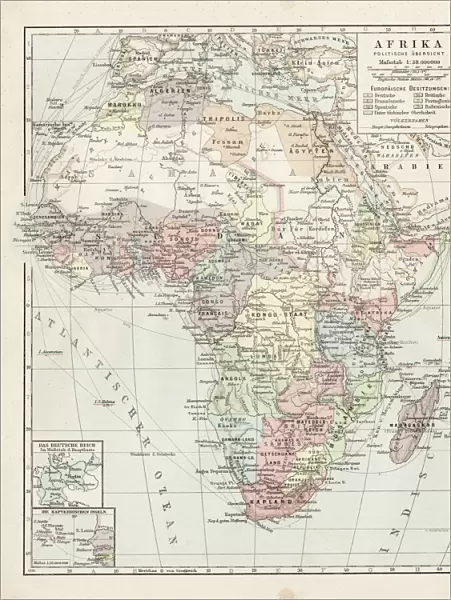 Map of Africa 1900