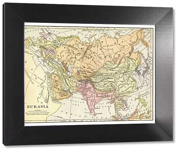Map of Eurasia 1897
