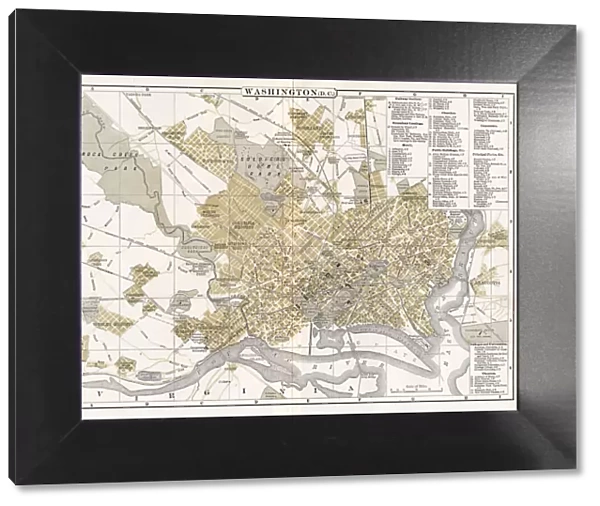 Map of Washington DC 1894