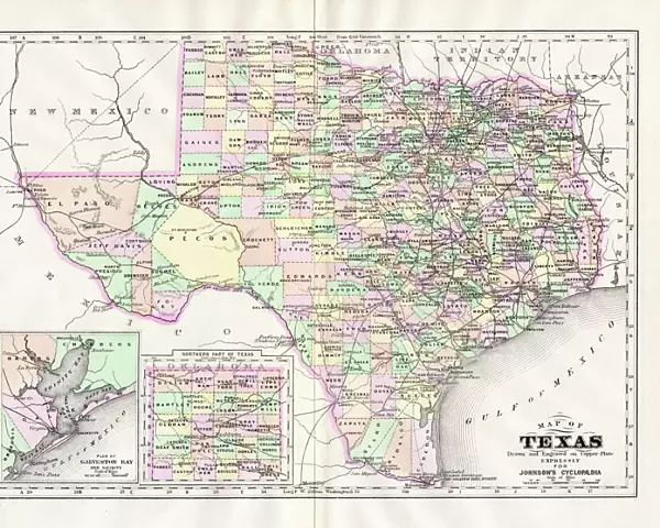 Map of Texas 1894