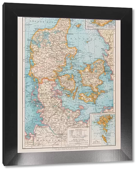 Map of Denmark 1896