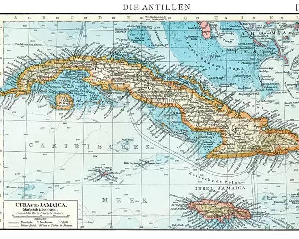 Cuba map 1896