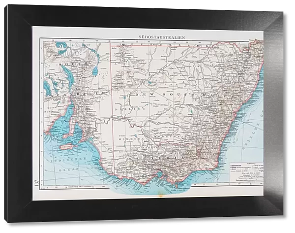 Map of South australia 1896