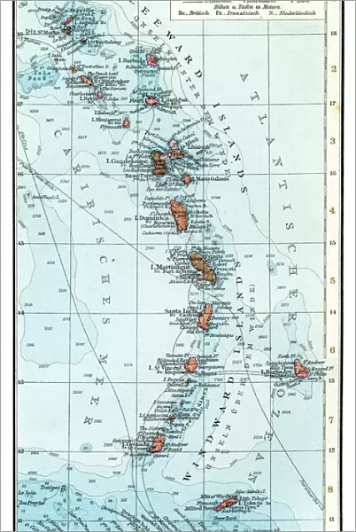 Lesser Antilles map 1896