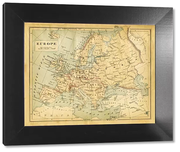 Map of Europe 1876