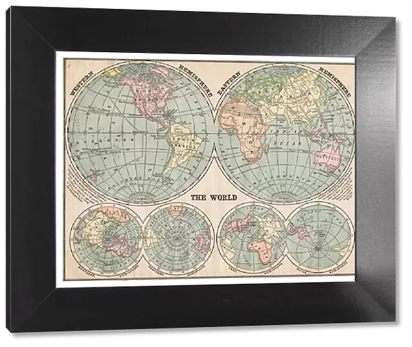 Map of the world 1889