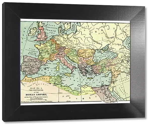 Map of the Roman Empire 1889
