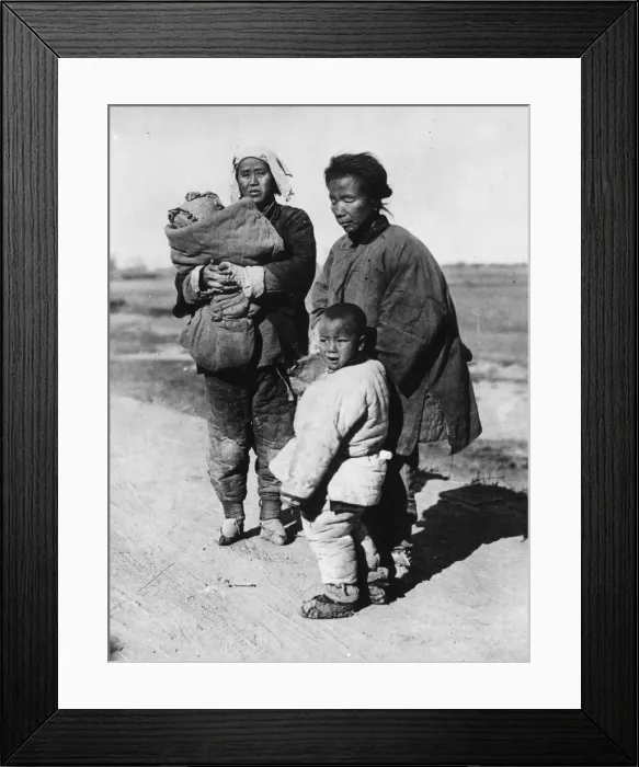 Framed Print : Chinese Refugees Framed Print : Chinese Refugees