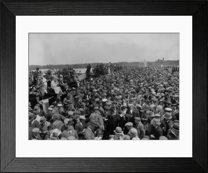 Framed Print : Ascot Crowds