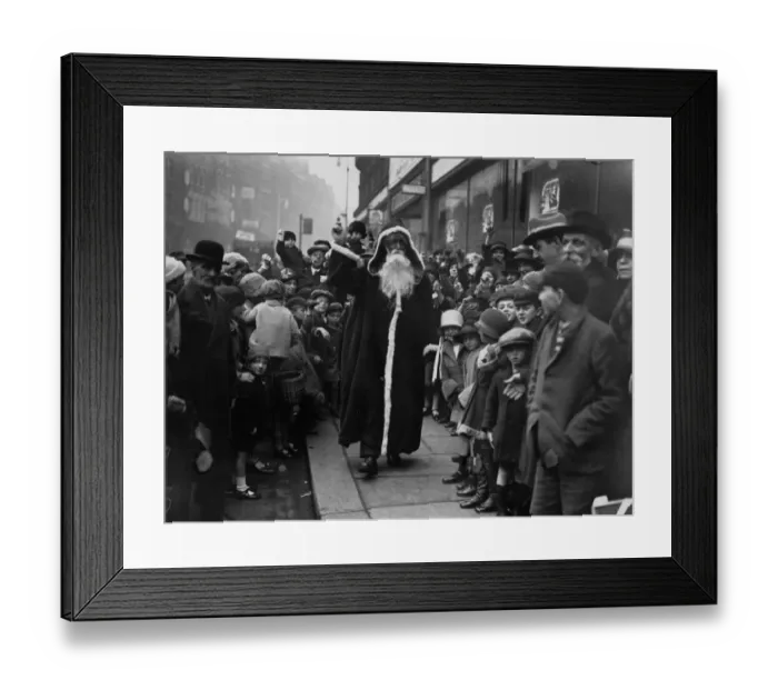 Framed Print : Santa At The Store Framed Print : Santa At The Store