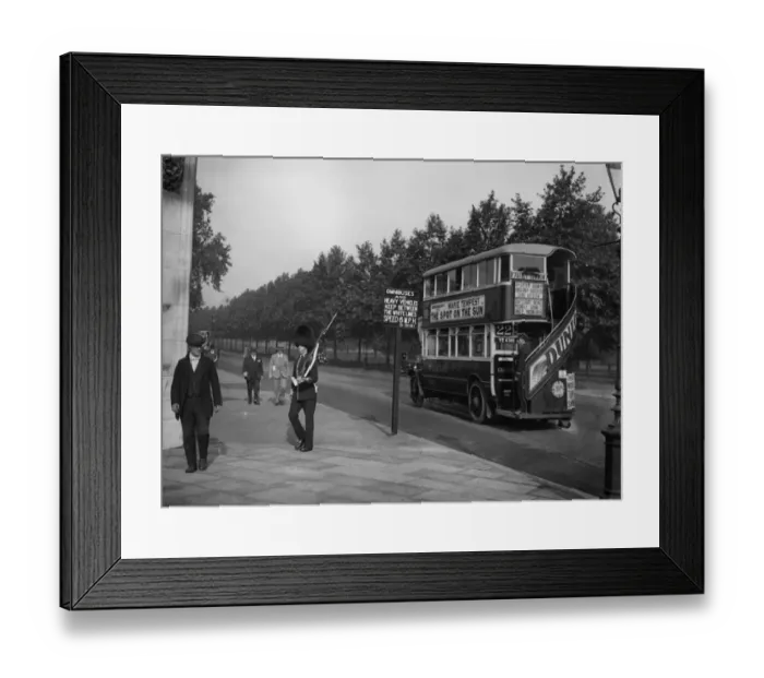 Framed Print : Bus On The Mall Framed Print : Bus On The Mall